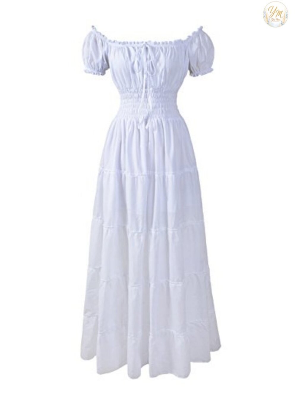 100% Cotton Renaissance Peasant Costume Dress Pirate Wench Medieval